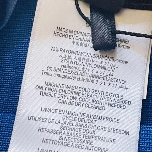 BCBGMaxAzria Skirt Bodycon Stretch Size XXS Royal blue NWT - Picture 4 of 5